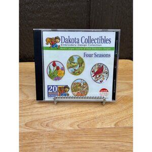 Dakota Collectibles Embroidery Design CD Four Seasons 4x4 Sewing Field Machine
